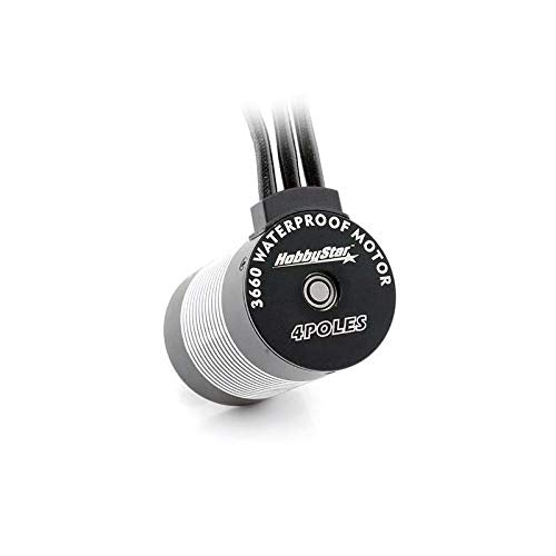 3660 4-Pole Waterproof Brushless Sensorless Motor for RC Car, Truck 3800KV, 3.5T