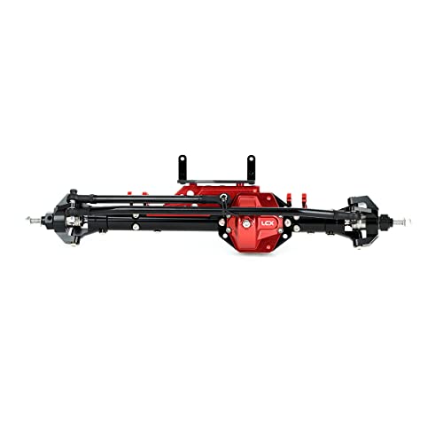 LCX Racing 1/10th RC Crawler Car CNC Aluminum AR60 OCP Upgrade Front Axle Complete Set for Axial Wraith RR10 Bomber SMT10, Upgrades Parts Accessories (Front Axle)
