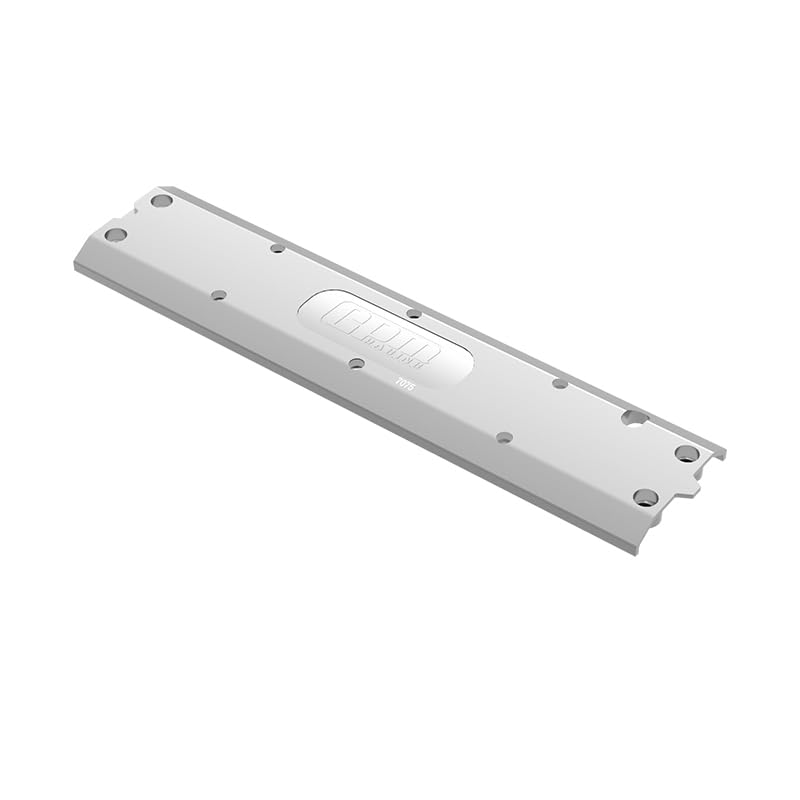 GPM High End 7075 Alloy Center Skidplate for Traxxas 1/8 6S Maxx Slash (Silver) - color: Silver