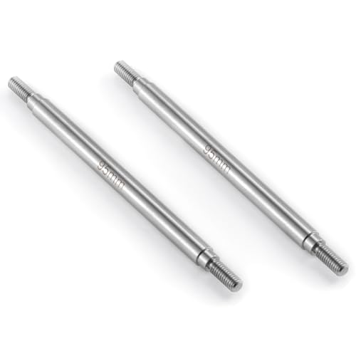 RC Stainless Steel Suspension Links Chassis Linkage Set 95mm | For 1/10 Scale SCX10 TRX4, RC Crawler - size: 95mm