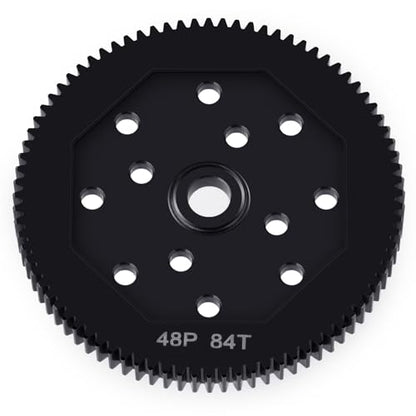LSG Steel Spur Gear 66T 72T 81T 84T 48P Hardened Steel Upgrades Main Gear for Team Associated DR10 RC10 B4 B5 T4 T5 (84T) - size: 84T