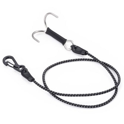 2PCS 1/10 RC Crawler Kinetic Winch Strap Elastic Force Escape Rope with Rescue Trailer Hook 20 Inch RC Tow Truck Escape Rope for Axial SCX10 TRX4 Upgrade Parts