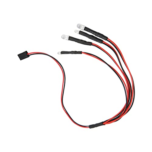 RC Car LED Lights, 5-9V Simulation 2 White 2 Red RC Truck LED Lights Attractive for Axial Scx24