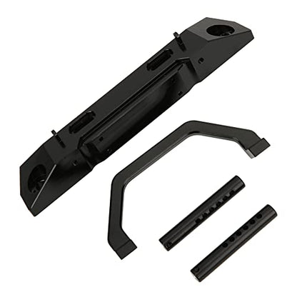 RC Aluminum Alloy Front Bumper for RGT 1/10 Truck, Front Anti - Collision Bar, Lightweight Durable Upgrade Part, Compatible with EX86100 Off - Road Rock Cruiser (Black R86025BL) - color: Black R86025bl