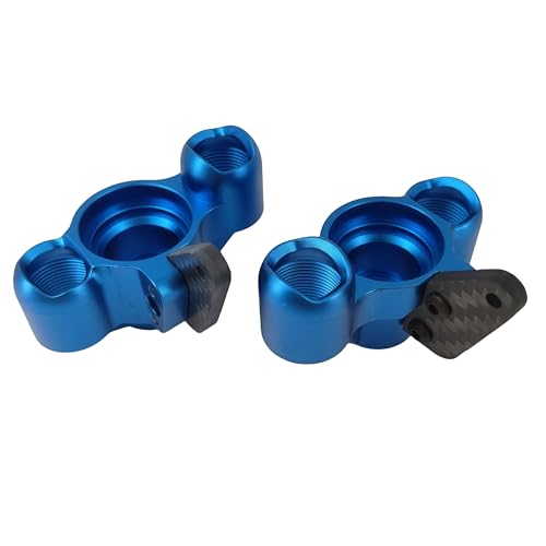 Steering Knuckles & Caster Blocks for ARRMA Kraton Outcast Notorious 6S (Blue) | Aluminum,Front,Pivot Balls,1/8 Scale,BLX,AR330505 ARAC9366,CNC Machined,High Strength,Precision Fit - color: Blue