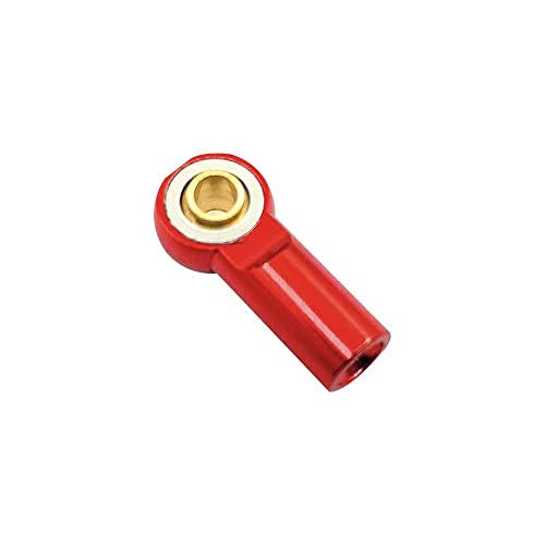10Pcs M3 RC Link Tie Rod End Ball Joint Head Holder Support Rod End Tool for 1/10 RC Car Truck Buggy Crawler(10PCS,red) - color: Red