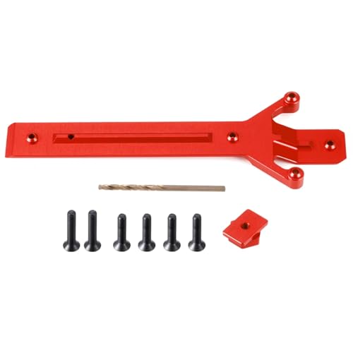 RC Upgrades for Mini for Maxx 2S for XRT 1/16 Metal Chassis Support Brace Plate Monster Truck RC Cars(Red) - color: Red