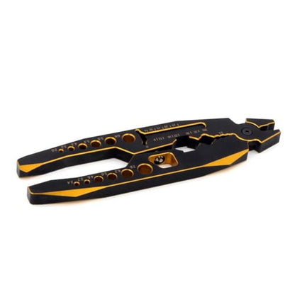 RC Crawler Shock Absorber Pliers 1/10 Scale Metal Ball Nose Tool Compatible with SCX10(Yellow) - color: Yellow