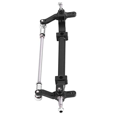 VBESTLIFE CNC Aluminum Front Steering Rod Link Axle for 1/14 RC Tractor Truck, Replacement Upgrade Steering Wheel Pole Assembly Parts