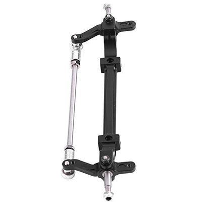 VBESTLIFE CNC Aluminum Front Steering Rod Link Axle for 1/14 RC Tractor Truck, Replacement Upgrade Steering Wheel Pole Assembly Parts
