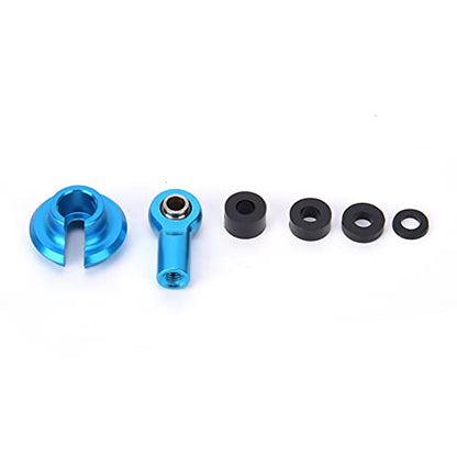 CNC Precision Machined Link Rod End Ball Joint Set for 1/10 ECX 2WD RC Car, Durable Accessories (Blue ECX1038B)