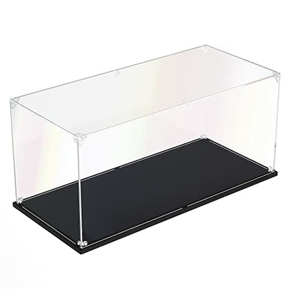 Clear Acrylic Display Case, Self-Assemble Showcase for Collectibles, Action Figures, Dolls- Alternative Glass Box for Commemorative Gifts (17.7x8x8 inch, 45x20x20 cm) - size: 17.7x8x8 inch, 45x20x20 cm
