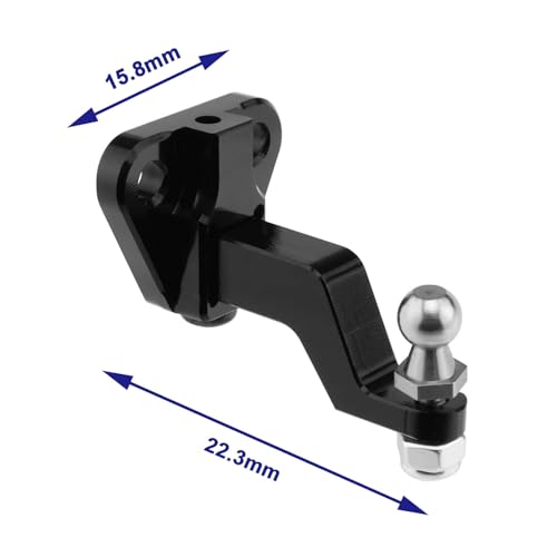 1 Set Aluminum Towing Trailer Hitch Shackle Hook Compatible with TRX4M TRX4-M 1/18 Defender RC Trailer Drop Hitch Crawler for RC Car Upgrade