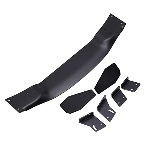 Aluminum Alloy Rear Spoiler Wing for 1/10 RC On Road Racing Drift Car, Universal RC Tail Wing with Bolt - On Design, Powder Coated Black Wing for HSP Kyosho