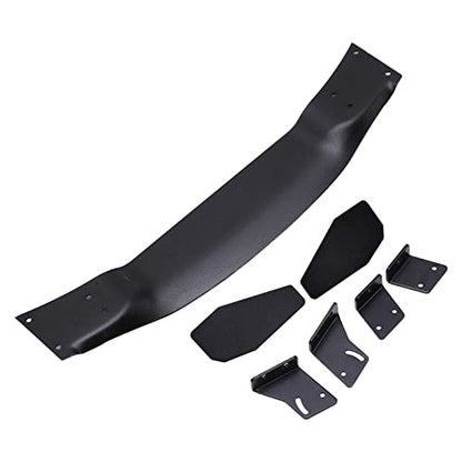 Aluminum Alloy Rear Spoiler Wing for 1/10 RC On Road Racing Drift Car, Universal RC Tail Wing with Bolt - On Design, Powder Coated Black Wing for HSP Kyosho