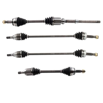 TRQ CV Axle Shaft Assembly 4 Piece Set Compatible with 2015-2019 Nissan Rogue AWD - style: CSA32997