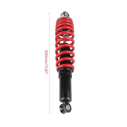 Front Suspension Shock Swing Arm Full Kit Upper Lower Steering Knuckle Spindle Kit For ATV Quad Bike Go Kart Buggy DIY Parts (340mm Front Suspension Shock Kit) - size: 340mm Front Suspension Shock Kit