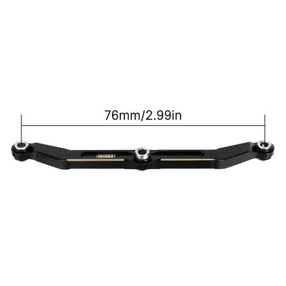INJORA Black Brass Steering Link for 1/18 RC Crawler TRX4M Upgrade, 12g - color: Black