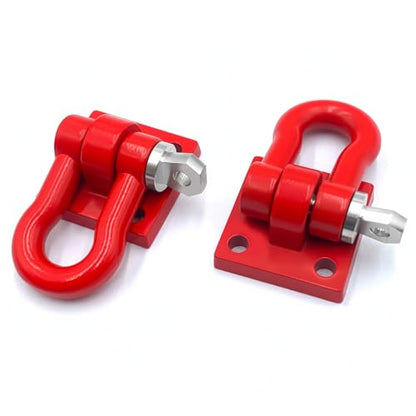 Trailer Tow Hooks Buckle Winch U Shackles for SCX6 AXI05000 | 1/6 Scale RC Crawler Car Upgrade Parts
