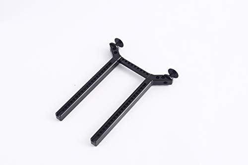 Aluminum Front and Rear Body Post Mounts for Traxxas TRX-4 RC Car (Black) - color: Black