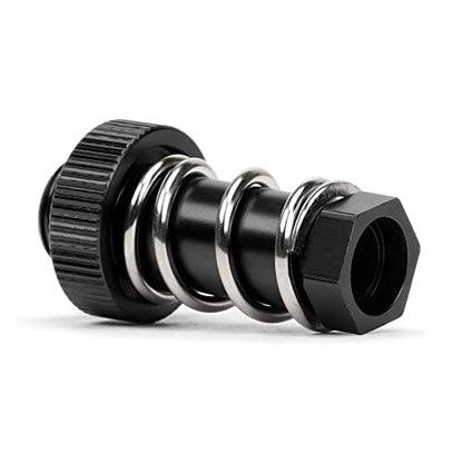Aluminum Servo Saver Tube with Clamping Nut for Arrma 1/8 Kraton 6s Senton Talion Typhon 1/7 Infraction Mojave Upgrade Parts(Black) - color: Black