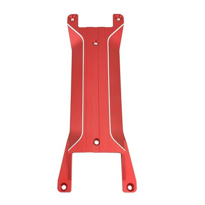 Aluminum Chassis Brace Plate for 1/16 Mini Maxx 4WD RC Truck (Red) | Monster Truck,Upgrade Parts,CNC Machined,High Strength,Precision Fit,Lightweight,Durable Aluminum - color: Red