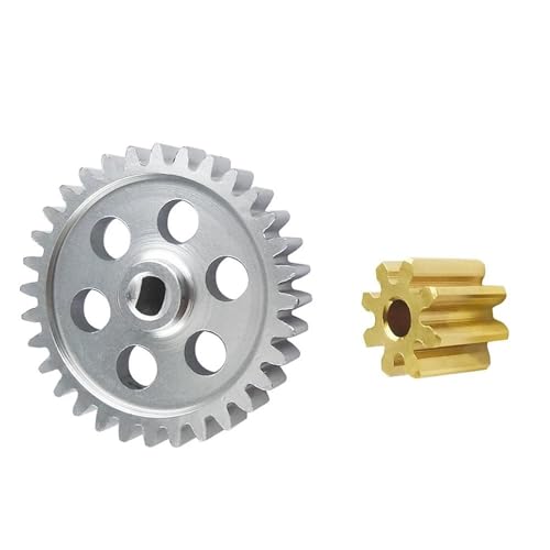 RC Gear Box for Axial SCX24 90081 AXI00001 002 004 005 006 Transmission Gearbox Gears and Motor Gear Set 32T and 8T 1/24 RC Crawler