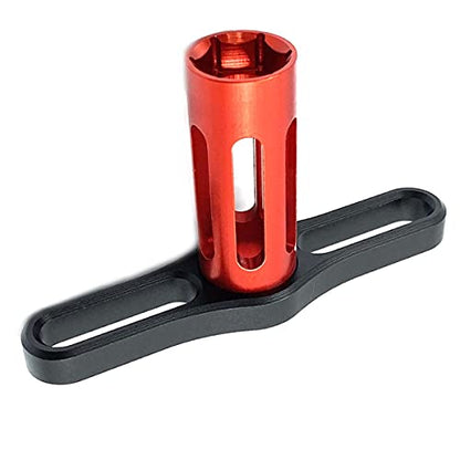 FainWan 17mm HEX Nuts Installation Tools Sleeve for H-S-P RC 1/8 Buggy Car Tires Tyre Wheel Rim (Red)
