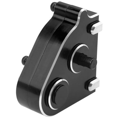 Metal Transfer Case Gearbox Transmission Gearbox Compatible with MN128 MN86 MN86K MN86S MN86KS 4WD G500 1/12 RC Crawler Car Upgrade Part (Black) - color: Black
