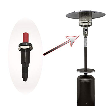 MENSI Gas Heater One Outlet Piezo Igniter Spark Plug Push Button Ceramic igniter 2PCS - size: One Exits Igniter Piezo