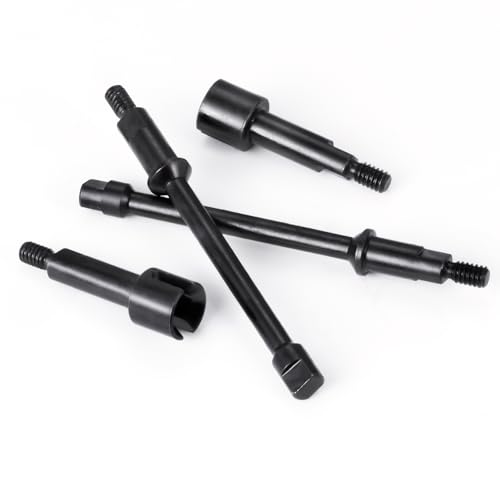 Que-T Heavy Duty Steel CVD Driveshafts +2mm Extended Front Rear Drive Shafts for 1/30 Axial Scx30 RC Crawler Car - size: 2mm Extended