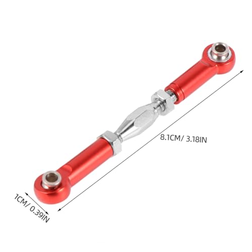 BESTonZON 6pcs Adjustable Turnbuckle Rod Linkage for Rc Redcat Hsp Racing Hpi Truck Buggy Red Steering Upgrade Parts Easy Install