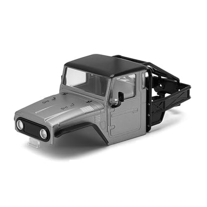 RC Spare Part Compatible with TRX4M for Defender for Bronco Hard Body Shell with Cage for 1/18 RC Crawler Car Upgrade Accessories(Gray) - size: Gray