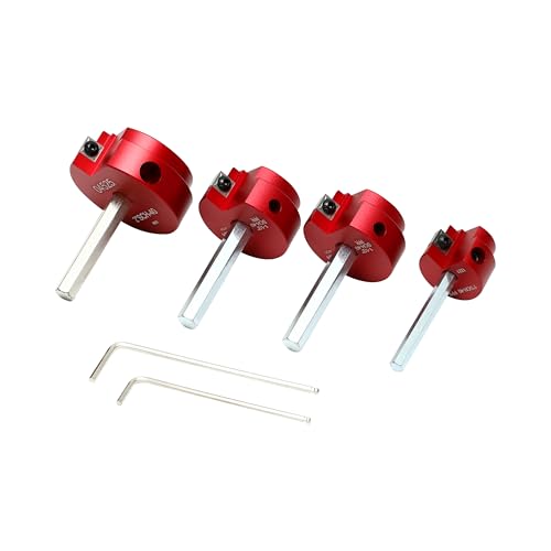 HFS(R) 4 Pcs PVC Pipe Reamer Tool, 3/4",1",1-1/2",2" - Fits 1/2" Drill, PVC Fitting Saver & Plastic Pipe Fitsting Reamer Socket Saver Plumbing Tool for Schedule 40 Plastic Pipes - size: 3/4",1",1-1/2",2"