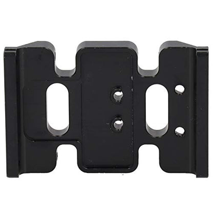 313mm Wheelbase Gearbox Chassis Frame, 1/10 RC Car Metal Upgrade Accessory, Aluminum Alloy Lightweight Base Support Plate with Anodized Finish for Remote Control Vehicles (Black) - color: Black