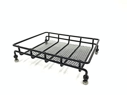 KTRC026 R/C Metal roof Luggage Rack for 1/8 1/10 RC Crawler Car for FMS FTX RC LC76 Land Cruiser FJ40 Y60 KM5 KM4 TRX4 D90 Gen9 H8P 4x4 Trucks YIKONG YK4104 YK4107 MJX H8H H12P f150 Bronco