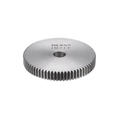 HARFINGTON Straight Spur Gear 10mm Bore 71T Mod-1 Hardened 45# Steel Spur Diff Differential Motor Gear RC Car Replacement Parts - style: 71T