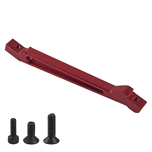 ShareGoo Metal Rear Front Chassis Brace Support Rod Bracket Compatible with Arrma 1/8 V4 6S Senton Typhon RC Car (Red) - color: Red