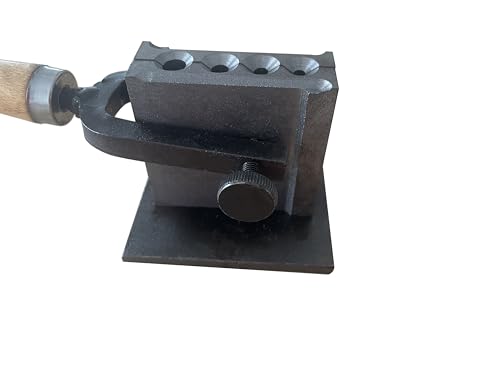 2 in 1 Reversible Wire Plate Ingot Mold, 4 Round Hole | Melting Casting Refining, Gold Silver Copper Aluminum Brass, Precious Metals - size: R-4/5/6/8mm