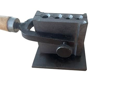 2 in 1 Reversible Wire Plate Ingot Mold, 4 Round Hole | Melting Casting Refining, Gold Silver Copper Aluminum Brass, Precious Metals - size: R-4/5/6/8mm
