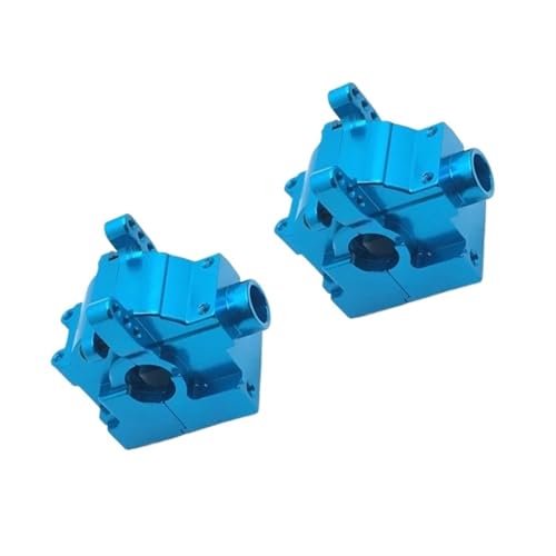 RC Gearbox Compatible with JLB for Racing for Cheetah 11101 21101 J3 2 Pcs Metal Gearbox Case Differential Housing 1/10 RC Car Upgrades Parts(Blue) - color: Blue