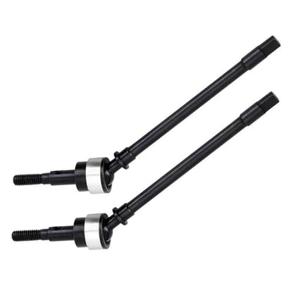 RC Car Accessories for Axial for SCX10 1/10 Hard Steel Front Rear Axle CVD Drive Shaft Dogbone RC Crawler Upgrade Option Parts Replacement Car Accessories(Front 1) - size: Front 1