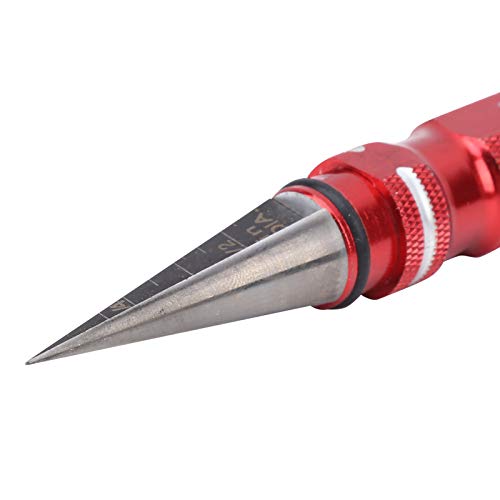 Lightweight Aluminum RC Car Body Hole Puncher 0-12MM Reamer Tool with Ergonomic Grip for Remote Control Vehicle Bodywork Modification Custom Chassis Drilling Accessory