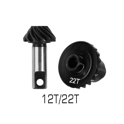 RC Models Parts For TRX-4M 1/18 RC Crawler Car Steel Alloy Overdrive Underdrive Helical Axle Gear Set Upgrade Accessories(12/22T) - size: 12/22T