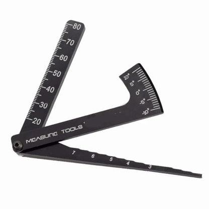 6in1 Wrench Tool 3/4/5/5.5/7/8mm + Camber Gauge Adjustable Ruler for Turnbuckles with Nuts Multifunctional Rc Car Toys Tools(Style B) - color: Style B