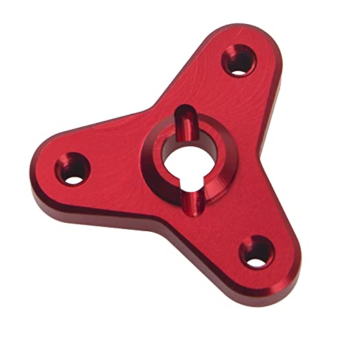 Aluminum Alloy Slipper Clutch Eliminator Compatible with Traxxas E-Maxx E-Revo Summit T-Maxx 3.3 Revo 3.3 1/10 RC Car Upgrade Parts (Red) - color: Red