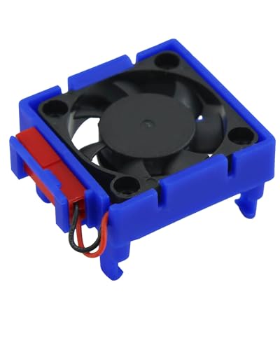 VXL-3s ESC Motor Cooling Fan Upgrades Part for 1/10 Slash/Rustler/Stampede VXL 4X4 2WD,High Velocity Fan Heatsink Hops Up,Replace #3340 Navy Blue - color: Navy Blue/for 2wd4wd