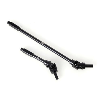 LCX Racing 1/8 RC Crawler Hard Steel Heavy Duty AF16P Front Rear Axle Internal CVD Drive Shaft Set for RC Crawler Car Axial AXP8 Gilamon 2.2, Upgrades Parts Accessories (Front Axle Shaft)