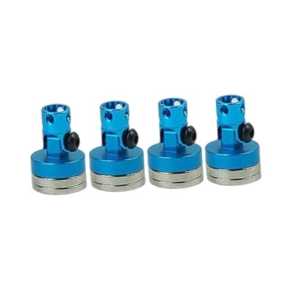 4 Pieces RC Body Post Metal Mount Column Shell Mount Model Car Accessory Vehicle Body Post Upgrade Suitable for RC Car Hobbies Repair, Blue - color: Blue
