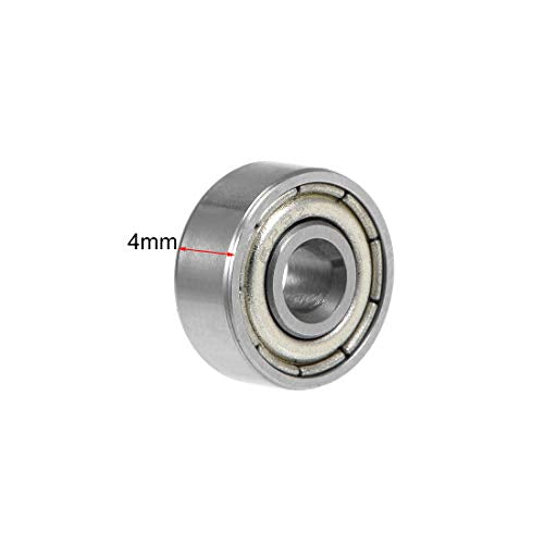 uxcell 623ZZ Deep Groove Ball Bearing 3x10x4mm Double Shielded Chrome Steel Bearings 5-Pack - size: 3mmx10mmx4mm